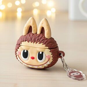 Cute Brown Monster Cartoon AirPods Case